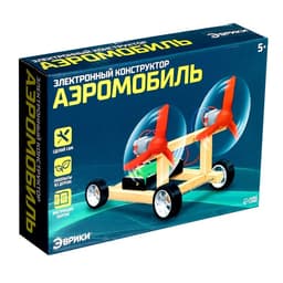 Электронный конструктор «Аэромобиль», из дерева, работает от батареек