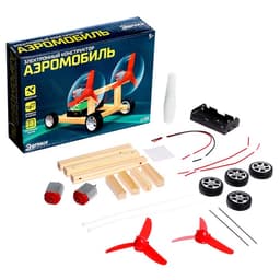 Электронный конструктор «Аэромобиль», из дерева, работает от батареек