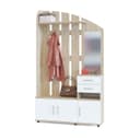 Прихожая «СОКОЛ. ВШ-2.2 Комби», 1200×344×2087 мм, цвет дуб сонома / белый