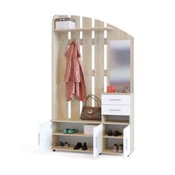 Прихожая «СОКОЛ. ВШ-2.2 Комби», 1200×344×2087 мм, цвет дуб сонома / белый