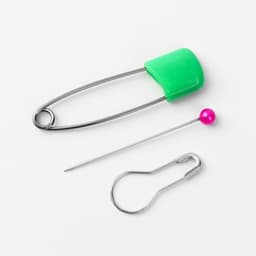 Набор булавок: портновские, с круглым концом, английские, 22 / 37 / 40 мм, 422 шт., разноцветный