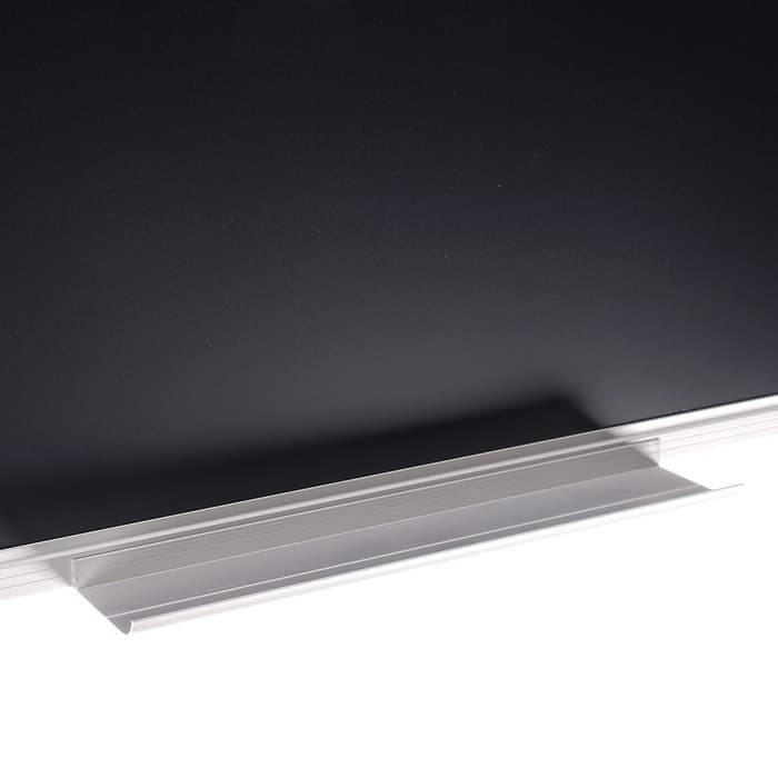 Доска магнитно-меловая, Calligrata REEF, 100×150 см, чёрная, в алюминиевой рамке, с полочкой