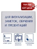 Доска магнитно-маркерная, Calligrata REEF, 60×90 см, в алюминиевой рамке, с полочкой