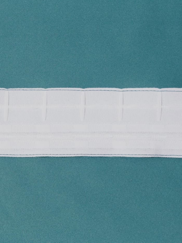 Штора блэкаут портьерная «Этель», размер 270×300 см, цвет изумрудный