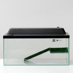 Террариум для черепах 45 л, с крышкой, полкой и лесенкой, 55×33×25 см