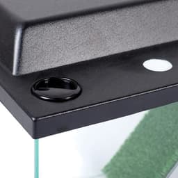 Террариум для черепах 37 л, с крышкой, полкой и лесенкой, 50×25×30 см