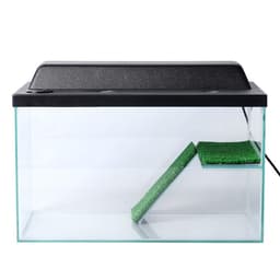 Террариум для черепах 37 л, с крышкой, полкой и лесенкой, 50×25×30 см