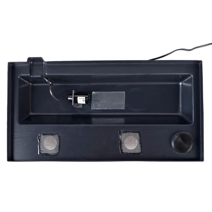 Террариум для черепах 37 л, с крышкой, полкой и лесенкой, 50×25×30 см