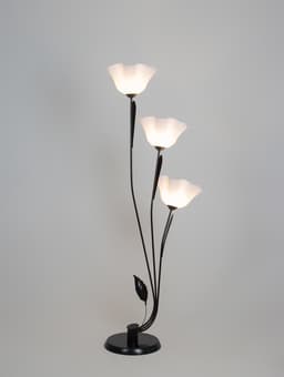 Торшер напольный BayerLux «Пион», 3×15 Вт, E27, черный