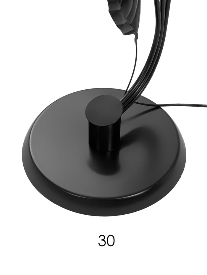 Торшер напольный BayerLux «Пион», 3×15 Вт, E27, черный