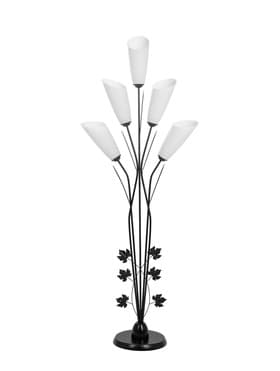 Торшер напольный BayerLux «Букет», 5×15 Вт, E27, черный, 55×28×165 см