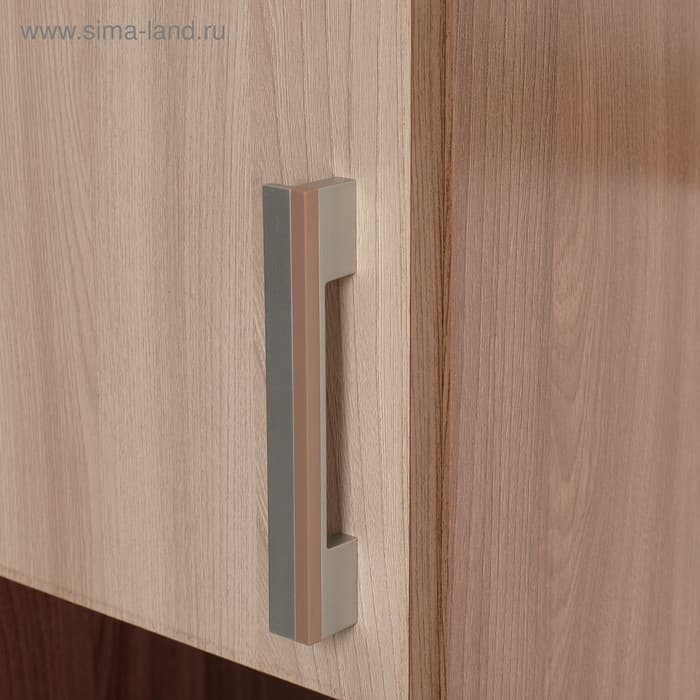 Стол компьютерный «Клик Мебель», 1230×570×1600 мм, с надстройкой, цвет ясень шимо тёмный/светлый