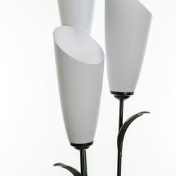 Торшер напольный BayerLux «Лепесток», 3×15 Вт, E27, черный, 28×28×153 см