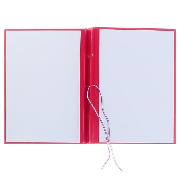 Папка «Курсовая работа» А4, бумвинил, гребешки/сутаж, (без бумаги) красная 10КР01