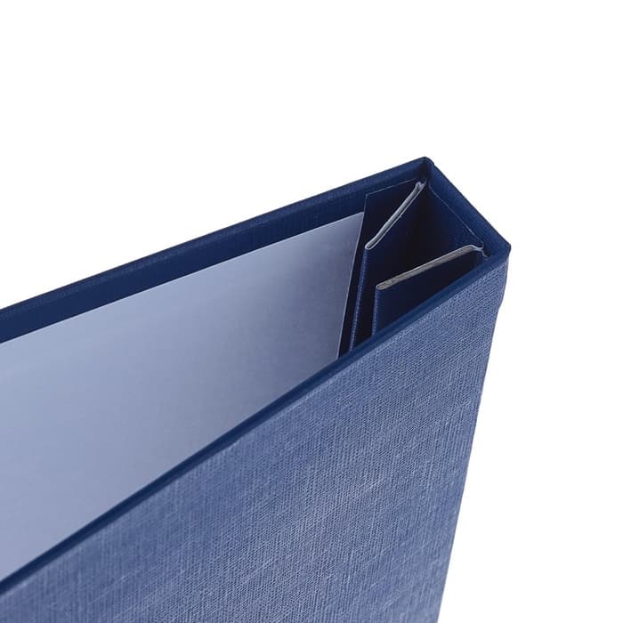 Папка «Выпускная квалификационная работа» бумвинил, гребешки/сутаж, без бумаги, синяя (вместимость до 150 листов)