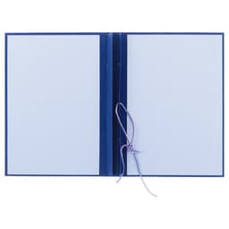 Папка «Выпускная квалификационная работа на степень бакалавра» бумвинил, гребешки/сутаж, без бумаги, синяя, (вместимость до 150 листов)