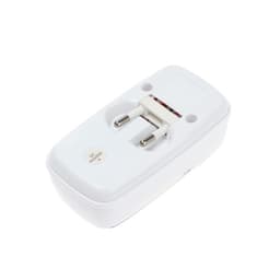 Зарядное устройство для двух АКБ АА или ААА CHR-57, вилка складная, ток заряда 180 мА, белое