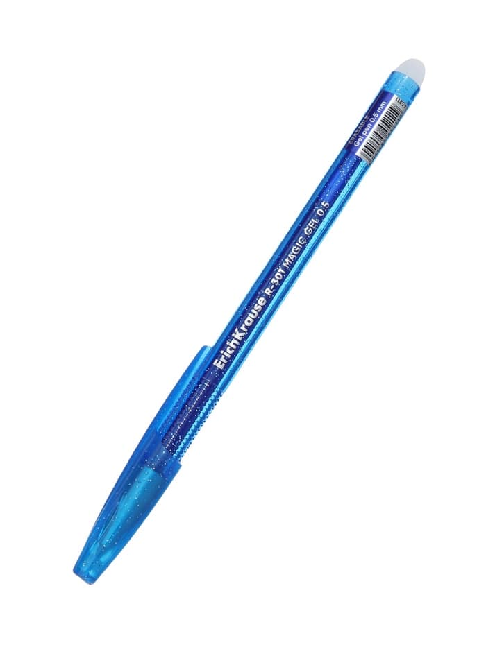 Стираемая ручка ErichKrause R=301 Magic Gel, гелевая, узел 0.5 мм, синяя