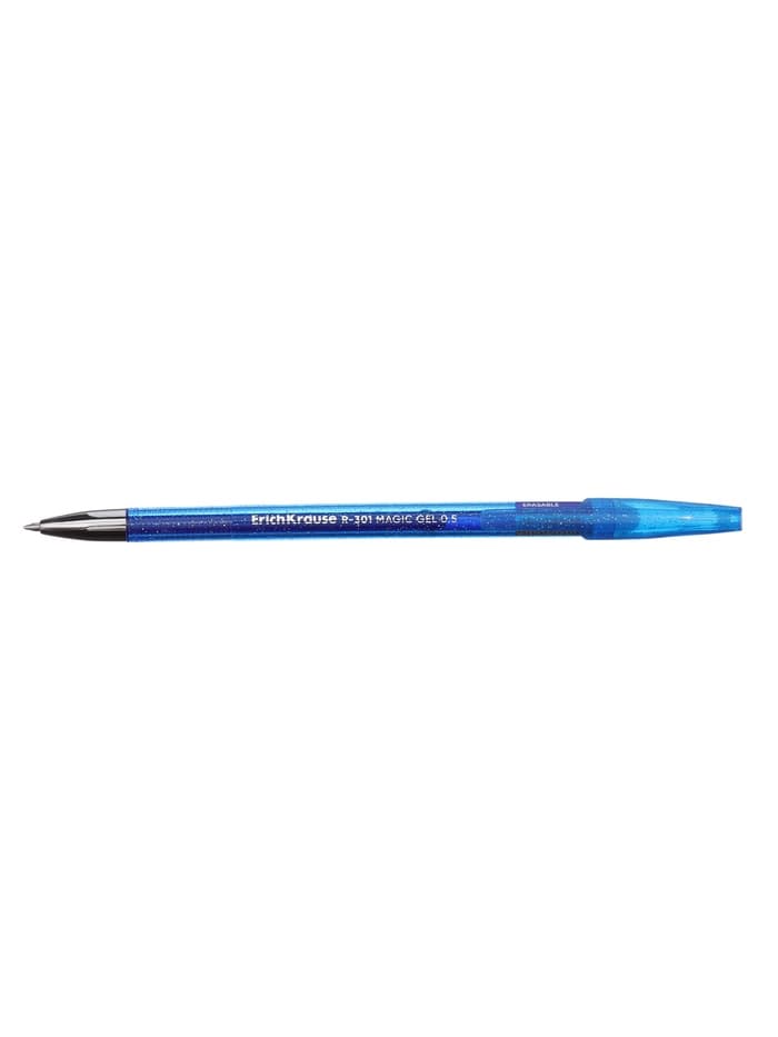 Стираемая ручка ErichKrause R-301 Magic Gel, гелевая, узел 0.5 мм, синяя