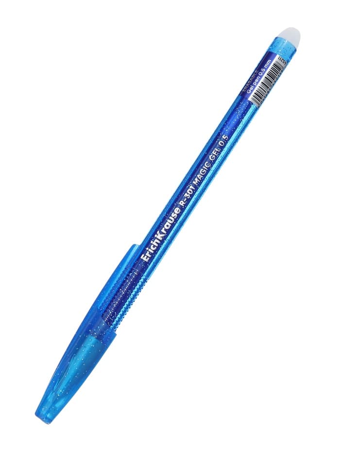 Стираемая ручка ErichKrause R-301 Magic Gel, гелевая, узел 0.5 мм, синяя