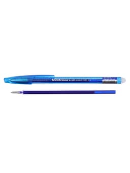Стираемая ручка ErichKrause R-301 Magic Gel, гелевая, узел 0.5 мм, синяя