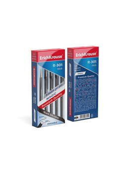Стираемая ручка ErichKrause. R-301 Magic Gel, гелевая, чёрный стержень, узел 0.5 мм