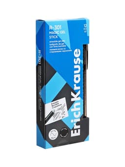 Стираемая ручка ErichKrause. R-301 Magic Gel, гелевая, чёрный стержень, узел 0.5 мм