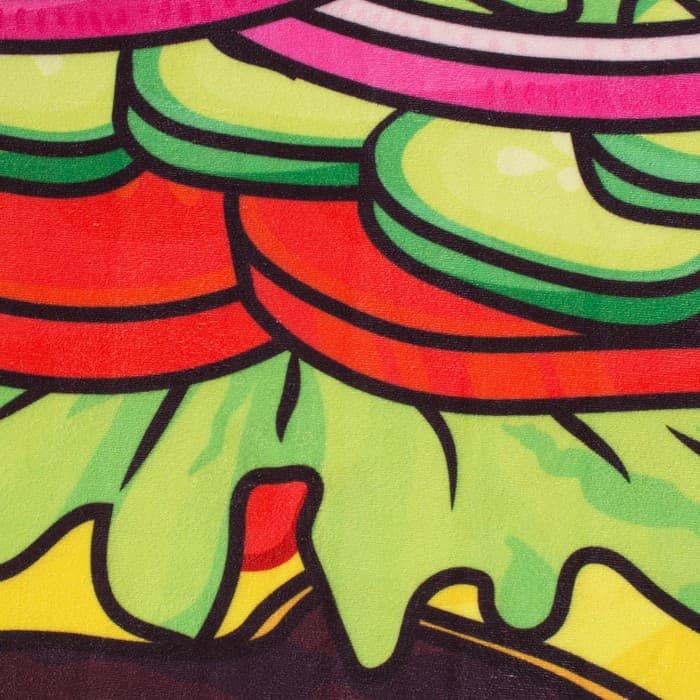 Полотенце пляжное «Этель. Гамбургер», 134×150 см