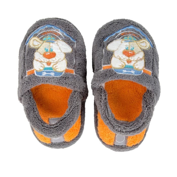 Тапочки детские, цвет серый, размер 23-24