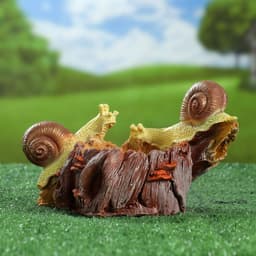 Садовая фигура - кормушка из полистоуна «Улитки», 24×15×14 см