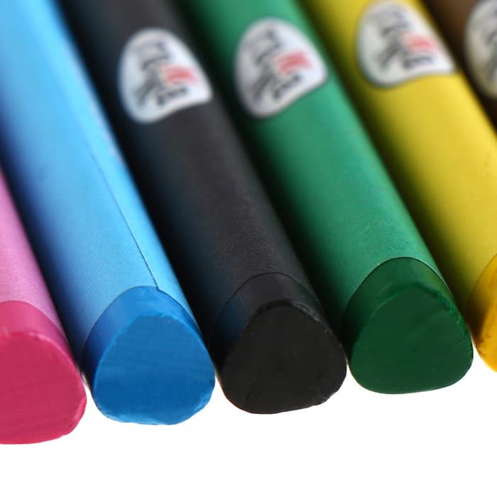 Мелки восковые 12 цветов, «Гамма», трёхгранные