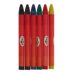 Мелки восковые, 6 цветов, «Гамма», круглые