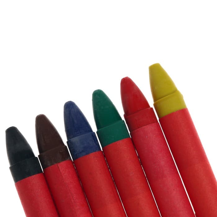 Мелки восковые, 6 цветов, «Гамма», круглые