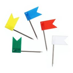 Набор кнопок «Флажки», цветные, в пластиковой упаковке