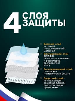 Впитывающие пелёнки для животных «ПИЖОН», 60×60 см, набор 30 шт., целлюлоза