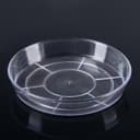 Поддон для цветочных горшков Plast-Avenue, d=12 см, пластиковый, прозрачный