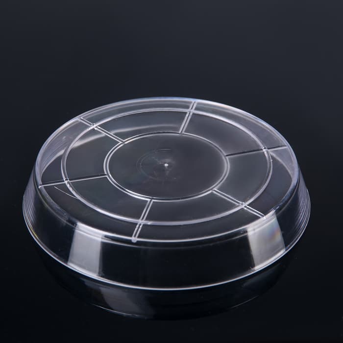 Поддон для цветочных горшков Plast-Avenue, d=12 см, пластиковый, прозрачный