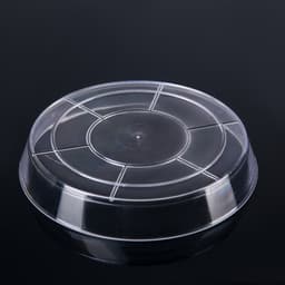 Поддон для цветочных горшков Plast-Avenue, d=12 см, пластиковый, прозрачный