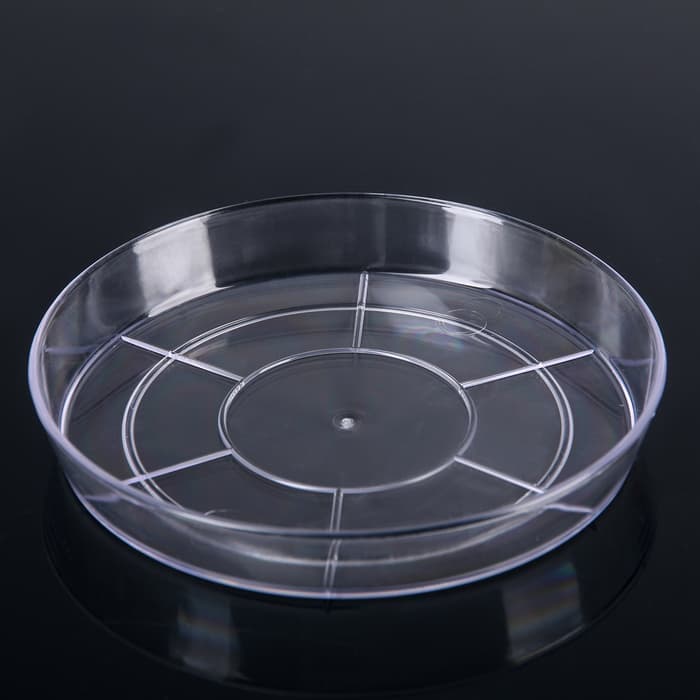 Поддон для цветочных горшков Plast-Avenue, d=15 см, пластиковый, прозрачный