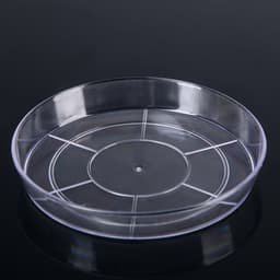 Поддон для цветочных горшков Plast-Avenue, d=15 см, пластиковый, прозрачный