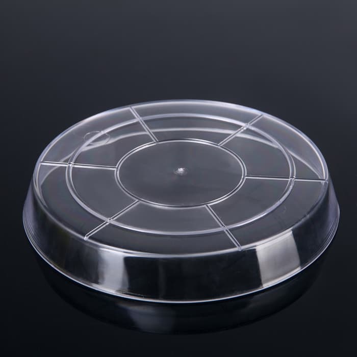 Поддон для цветочных горшков Plast-Avenue, d=15 см, пластиковый, прозрачный