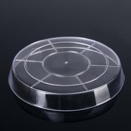 Поддон для цветочных горшков Plast-Avenue, d=15 см, пластиковый, прозрачный