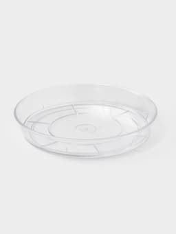 Поддон для цветочных горшков, d=10 см, пластиковый, прозрачный