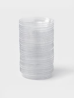 Поддон для цветочных горшков, d=10 см, пластиковый, прозрачный