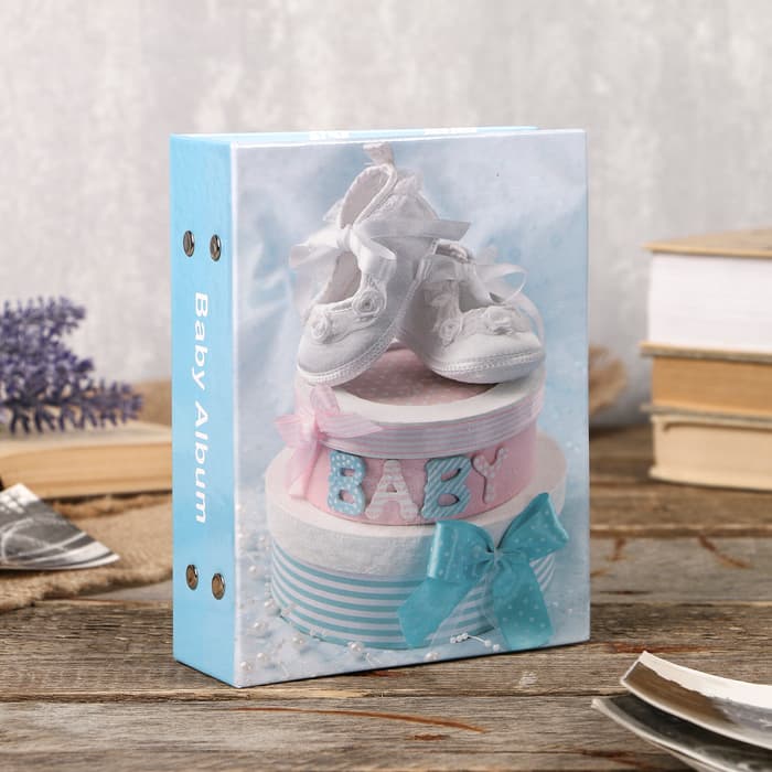Фотоальбом на 100 фото 10×15 см Baby shoes, для мальчика