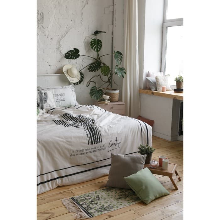 Постельное бельё евро «Этель. Кактус», ранфорс