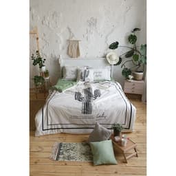 Постельное бельё евро «Этель. Кактус», ранфорс