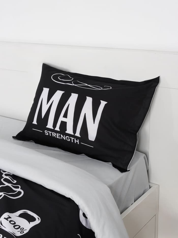 Постельное бельё евро «Этель» Real Man, ранфорс