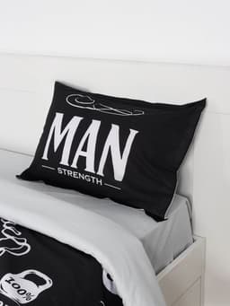 Постельное бельё евро «Этель» Real Man, ранфорс