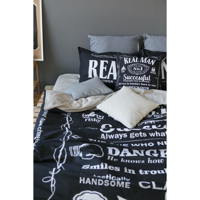 Постельное бельё евро «Этель» Real Man, ранфорс